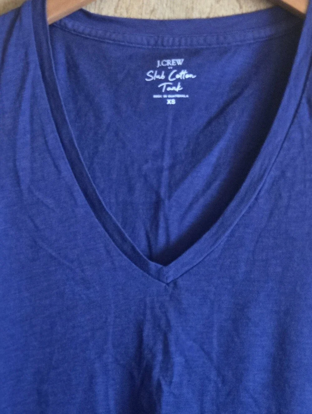 J. Crew Blue Tank Tops Lot Of 2